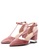 House of Avenues pink Ladies Velvet d'Orsay Heel Pumps 5360 Pink 897C6SH78FC319GS_2