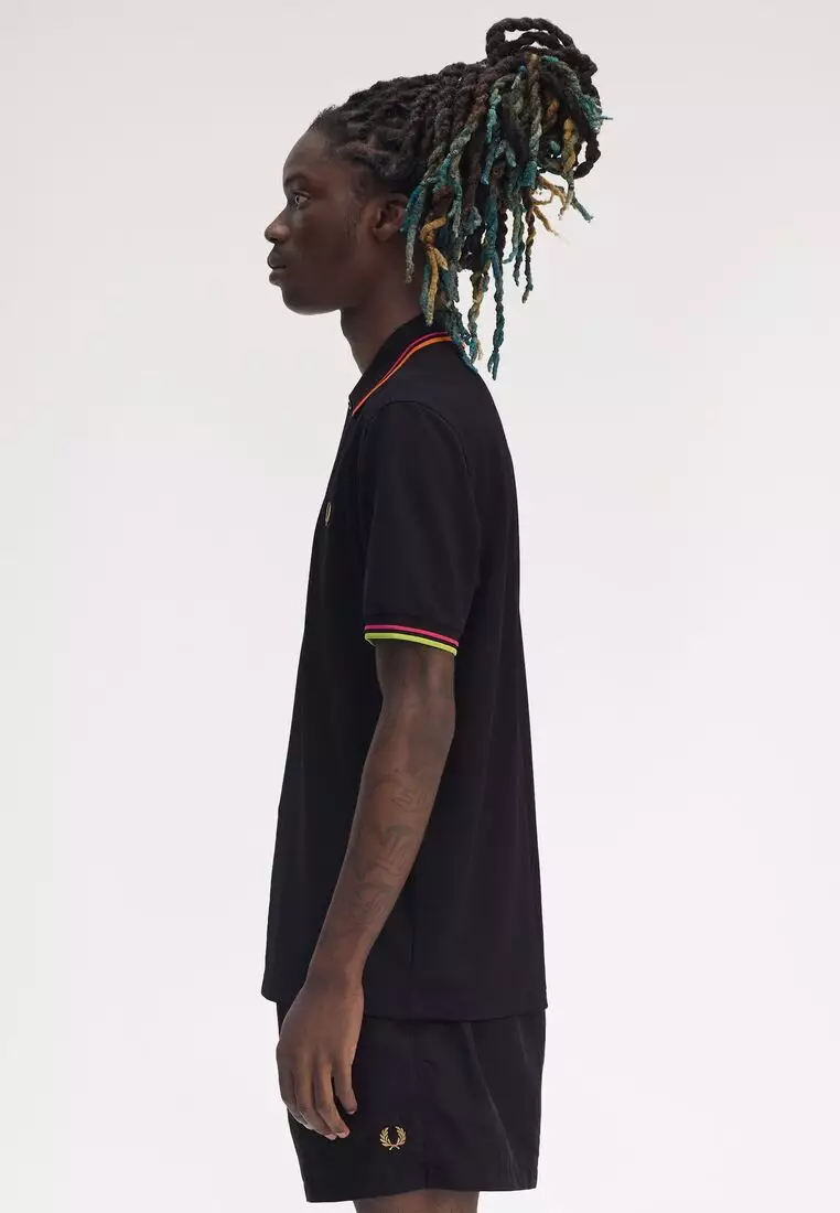 ウェア Twin Tipped Fred Perry Tennis Shirt Twin Tipped Fred Perry Tennis Shirt - White / Bright Pink