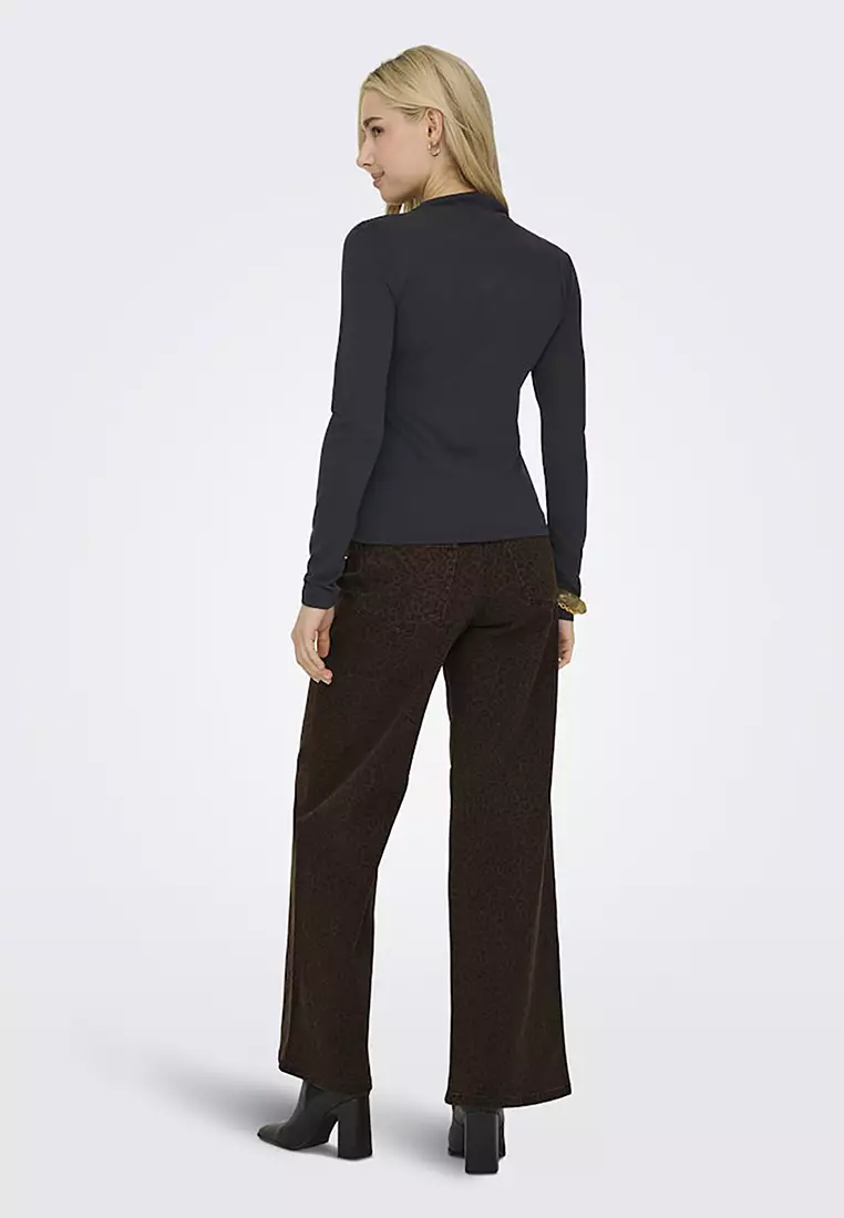 Long Sleeve Jersey Drape Top