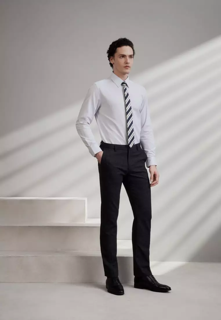 G2000 Easy Care Cotton Blend 2 Tone Shirt