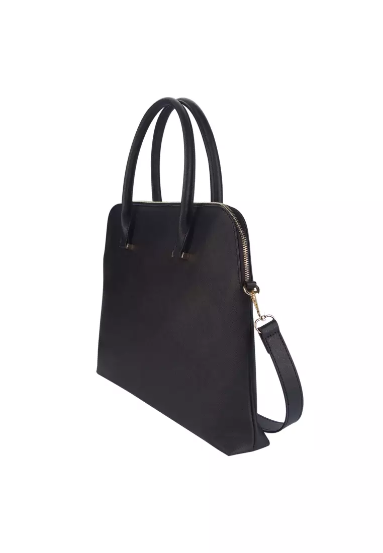 Buy THEIMPRINT SAFFIANO LEATHER LAPTOP BAG 2024 Online ZALORA