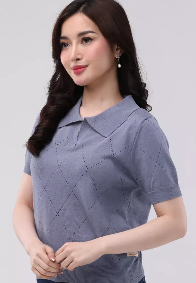 Rg Knitted Short Sleeves Top