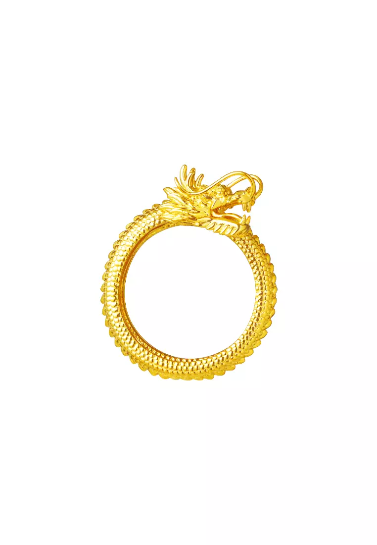 TOMEI【龙游天下】Dragon Ring, Yellow Gold 916