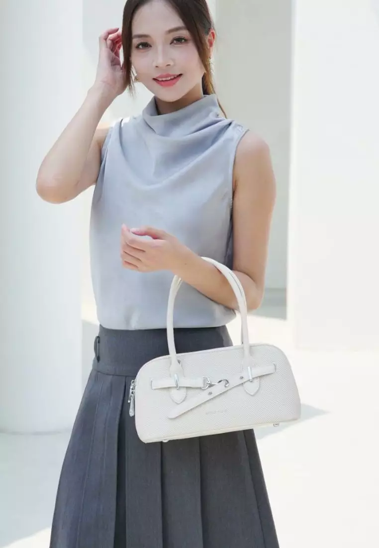 Women's Top Handle Bag / Sling Bag / Crossbody Bag (Tas Selempang / Tas Tangan) - Putih