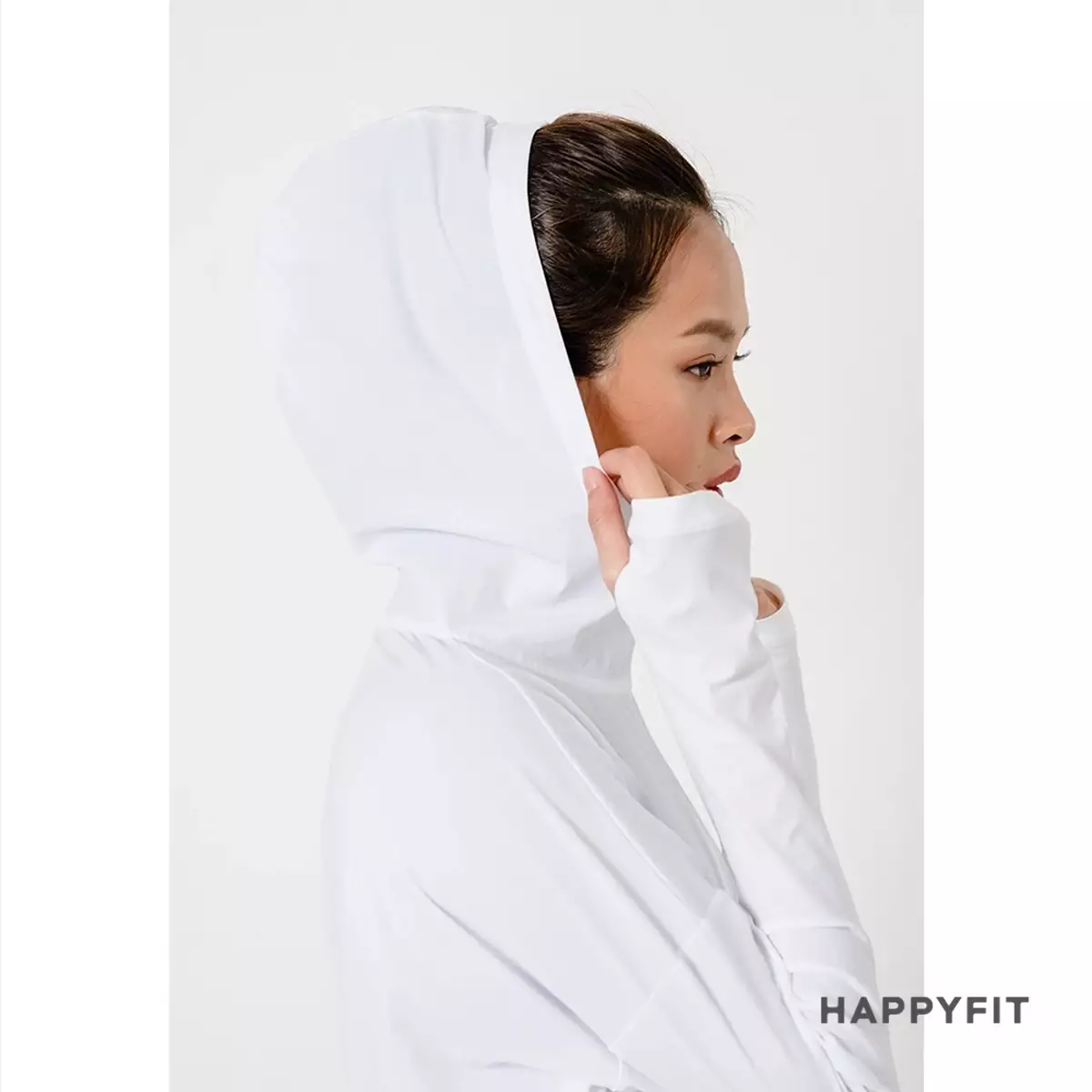HAPPYFIT Swift UV Protection Jacket UPF 50+ White