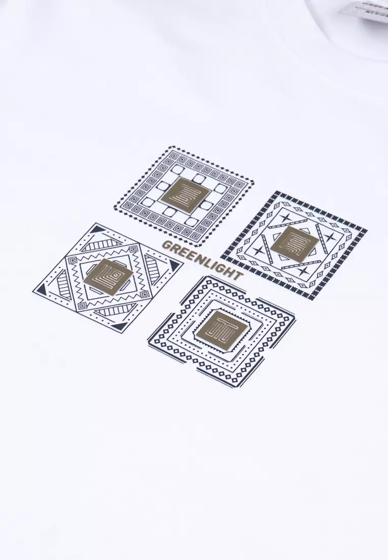 Greenlight Essential Men's T-Shirt Short Sleeve Regular Fit Cotton Obeliv C111224