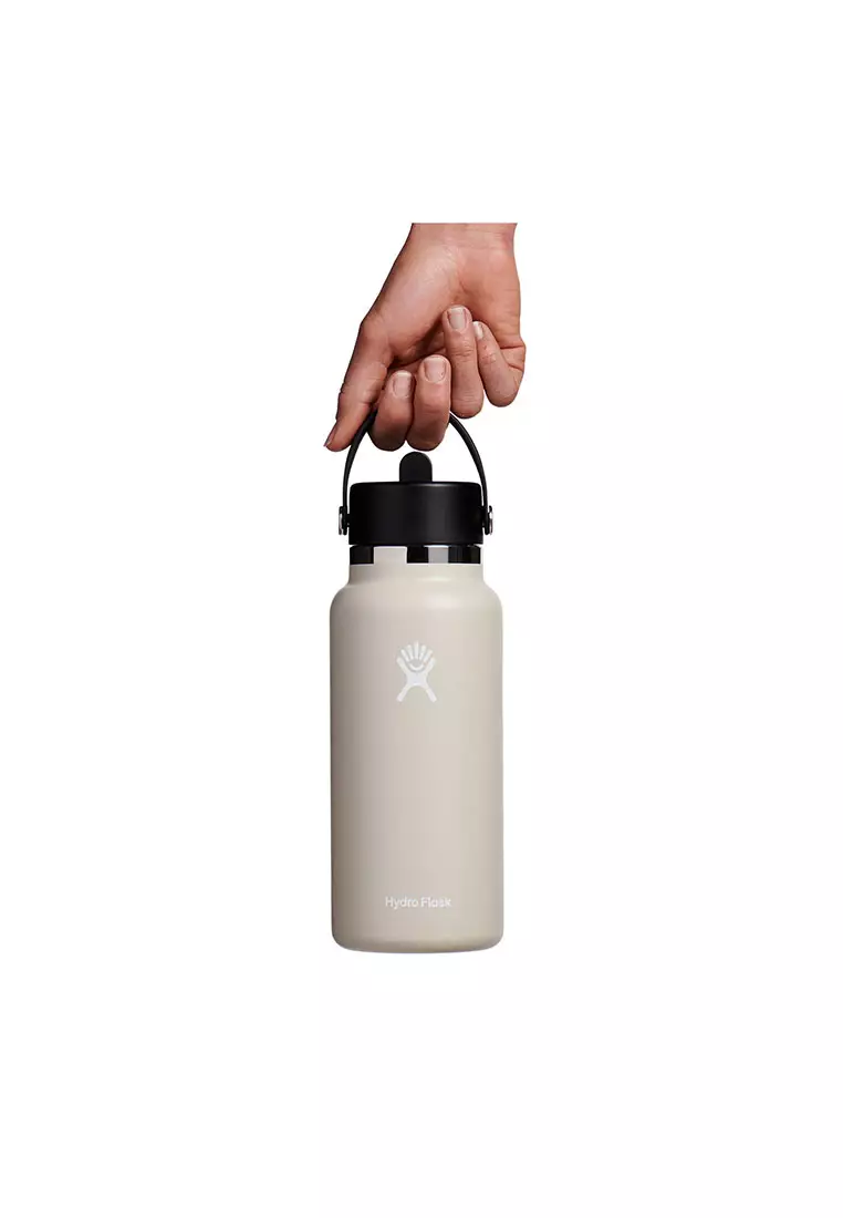 Buy Hydro Flask Hydro Flask 32 oz Wide Flex Straw Cap White in