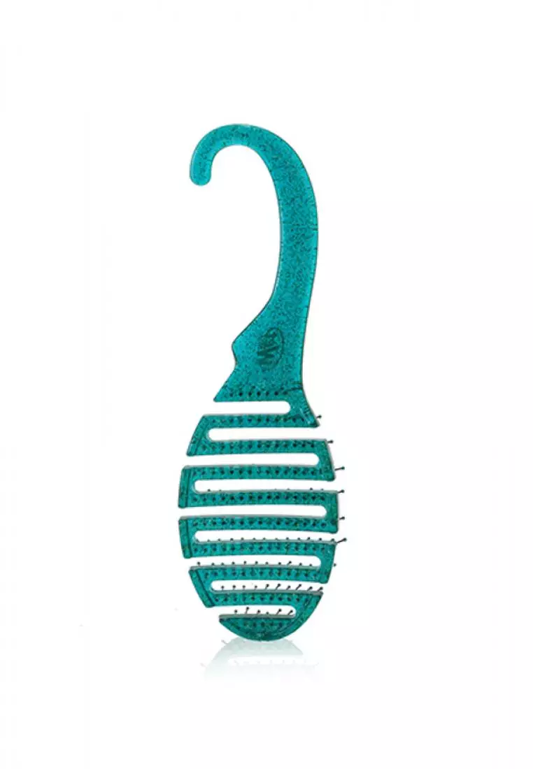 Wet Brush - Shower Detangler - Green Glitter