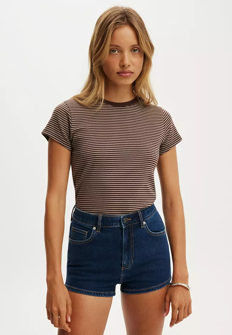 High Micro Denim Shorts