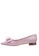 PRODUIT PARFAIT pink Glitter pointed toe bow ballerina B5129SHB042E7AGS_2