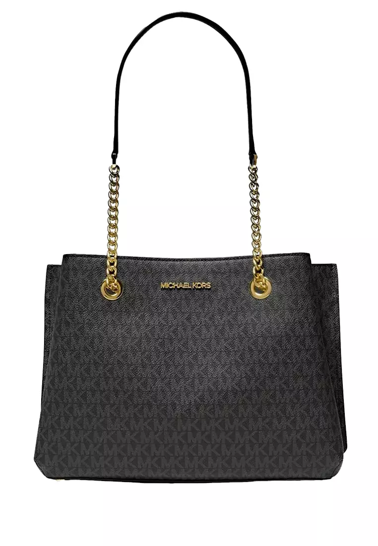 Buy MICHAEL KORS Michael Kors Teagan Large Logo Shoulder Bag in
