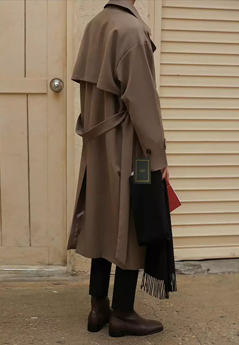 Thin Double Breasted Trench Coat MYQ8350