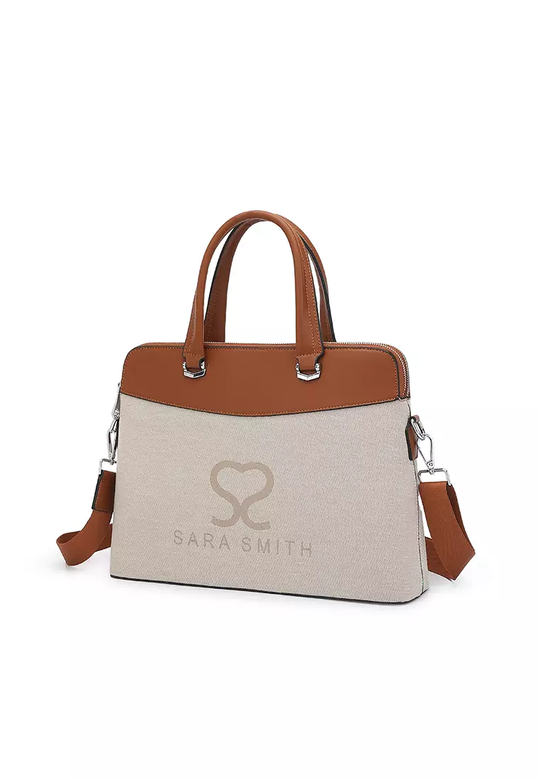 Women's Laptop Bag / Briefcase / Sling Bag (手提電腦袋 / 斜孭袋) - 棕色