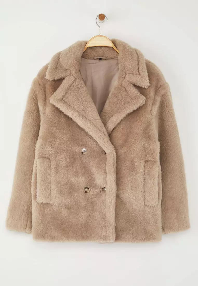 Oversize Short Plush Coat