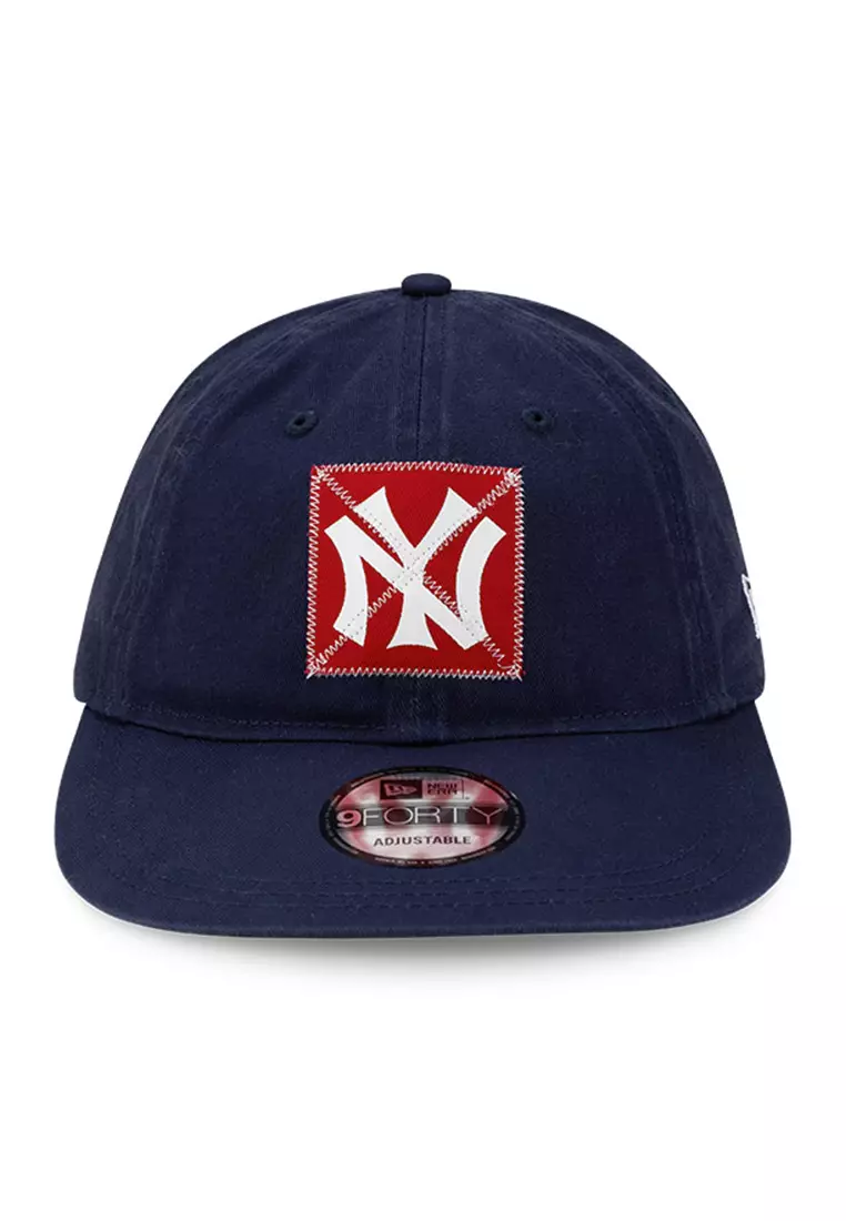 Ralph Lauren (ONLINE EXCLUSIVE) New York Yankees Navy 9FORTY Long Bill Adjustable Cap