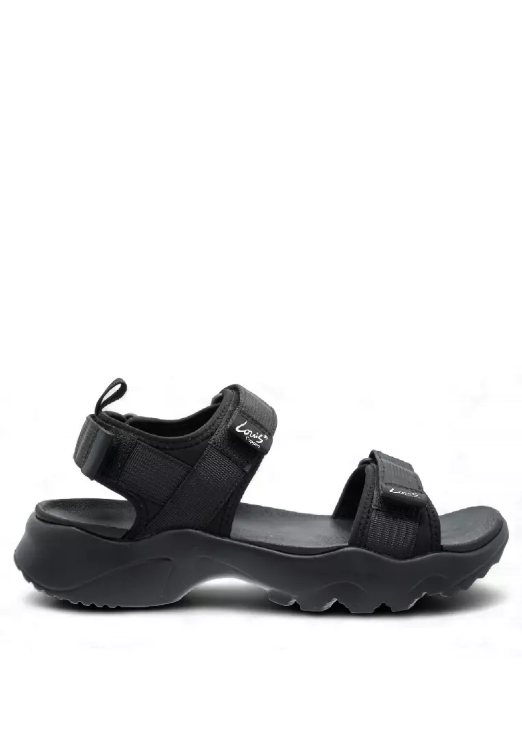 Discount on Louis Cuppers  shoes - SKU: Louis Cuppers Men Slip On Faux Leather Classic Casual Sandals - 240441250