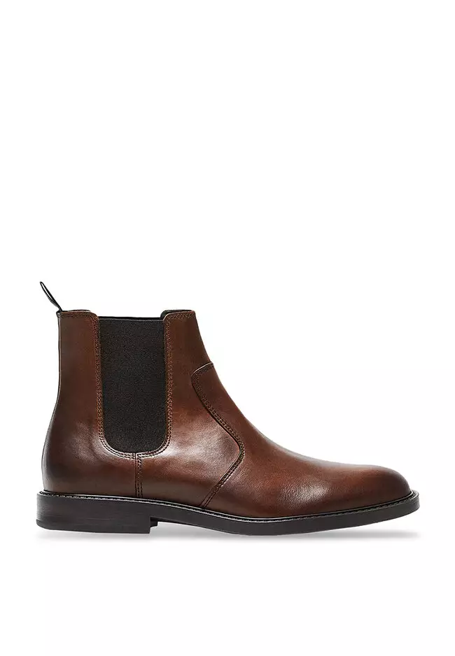 Discount on MANGO Man  shoes - SKU: Leather Chelsea Ankle Boots