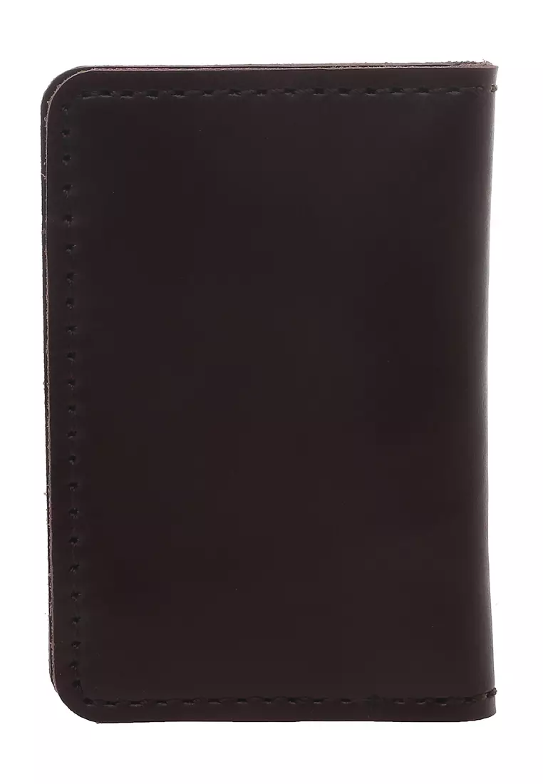 Zackly Card Holder Wallet Dompet Kartu Handmade Many Slot Material Genuine Leather 025 ORIGINAL - Brown