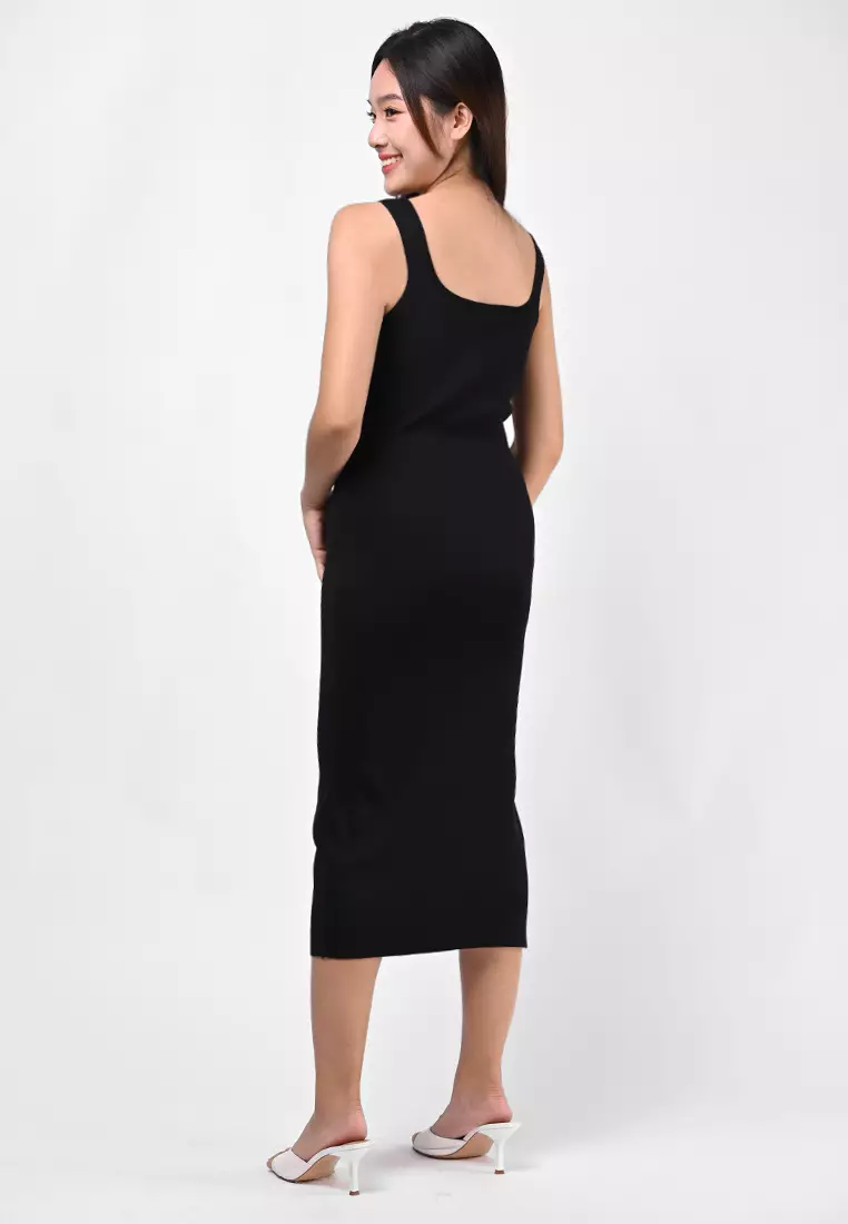 针织紧身连衣裙