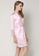 SMROCCO pink Silk Like Long Sleeve Long Pants Pyjamas Set L8008 (Pink) 3073DAA7A40F24GS_4