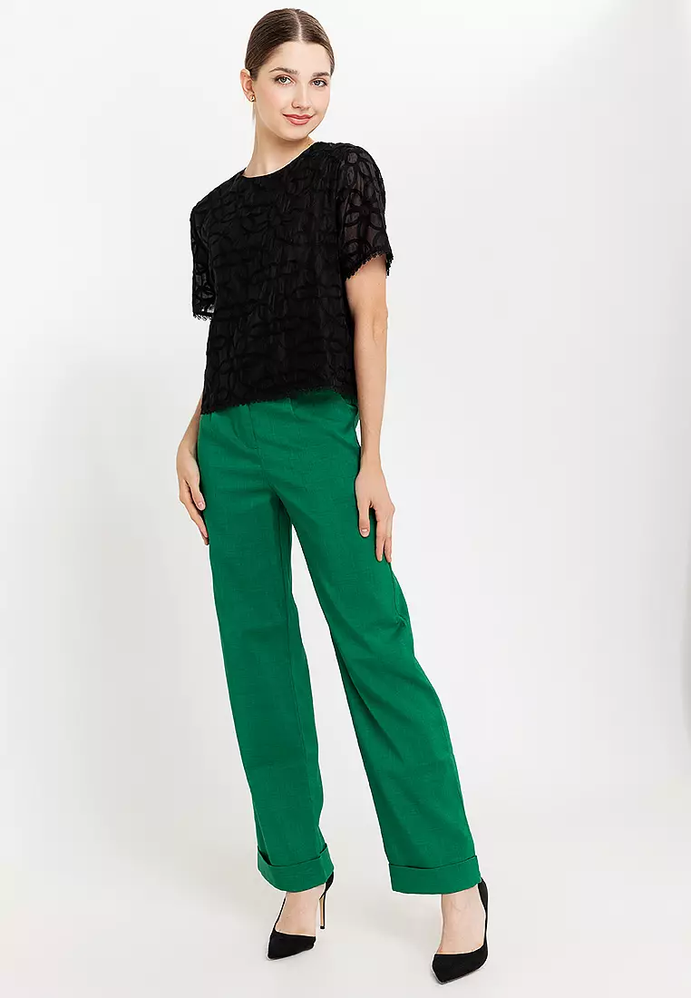 Chia Lace Waist Filipiniana Blouse