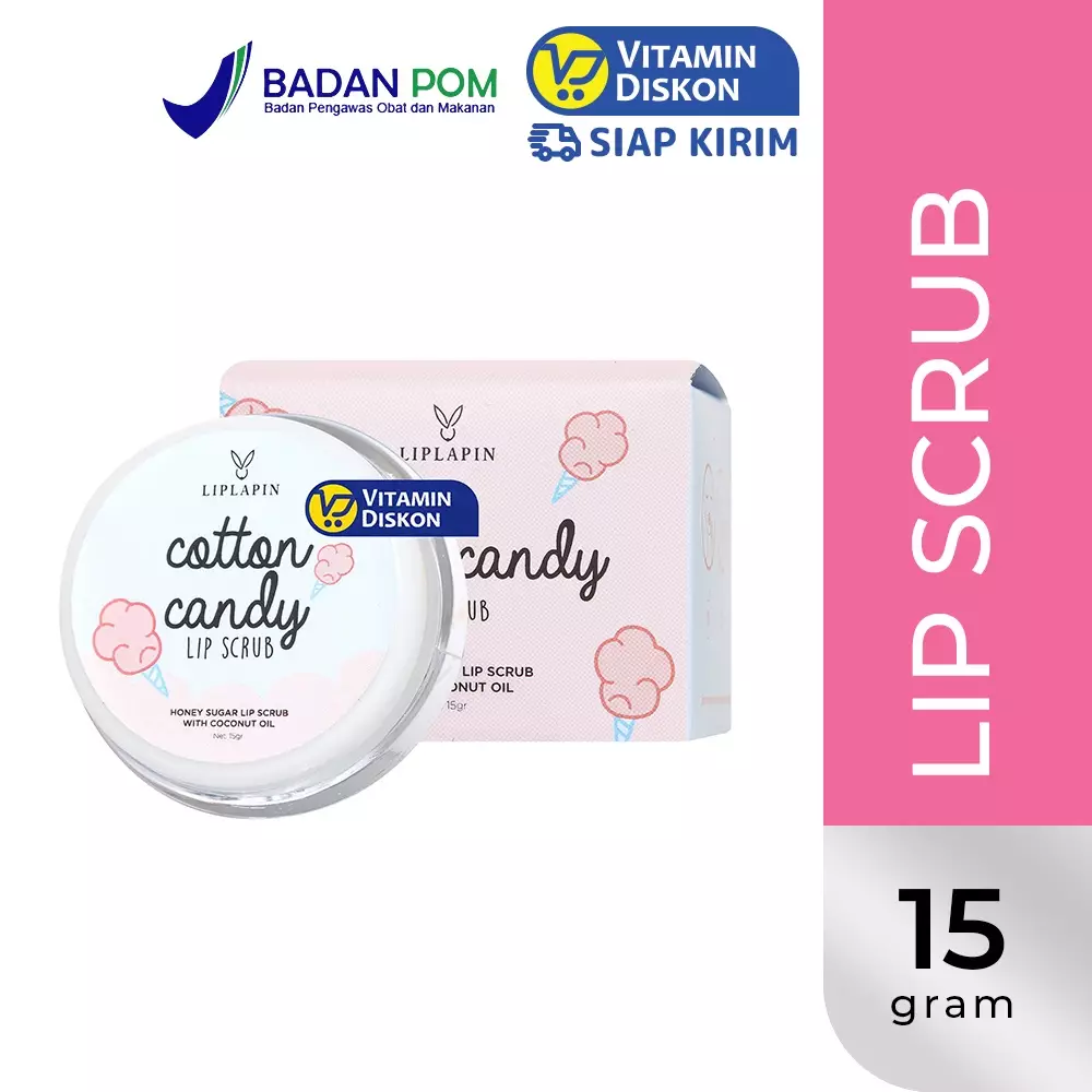 LIPLAPIN LIP SCRUB BUBBLE GUM 15GR