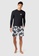Piping Hot black Logo Printed Long Sleeve Sunsafe Sustainable Rash Vest 1D808US63A1248GS_4