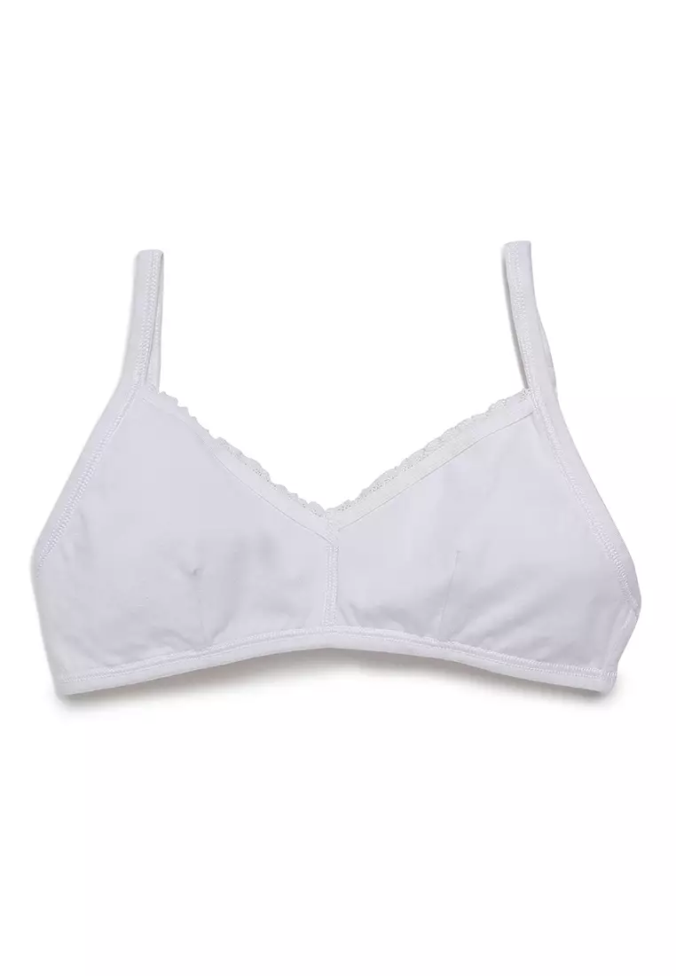 MARKS AND SPENCER WHITE LACE UNDERWIRED SMOOTH T SHIRT BRA SIZE 34A CUP