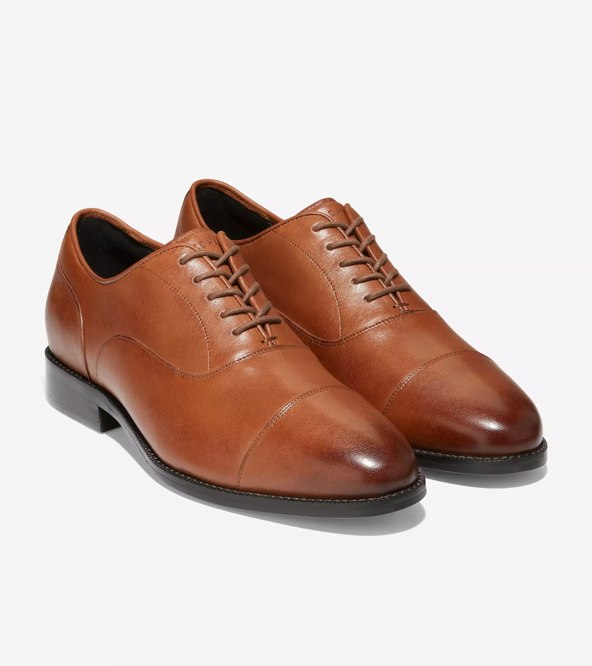 Cole Haan Man Broadway Cap Toe Oxford - Sepatu Pria (Coklat)