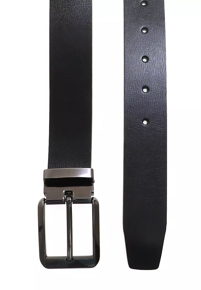 Hazel Gesper Tali Ikat Pinggang Pria Buckle Material Leather Kulit ORIGINAL