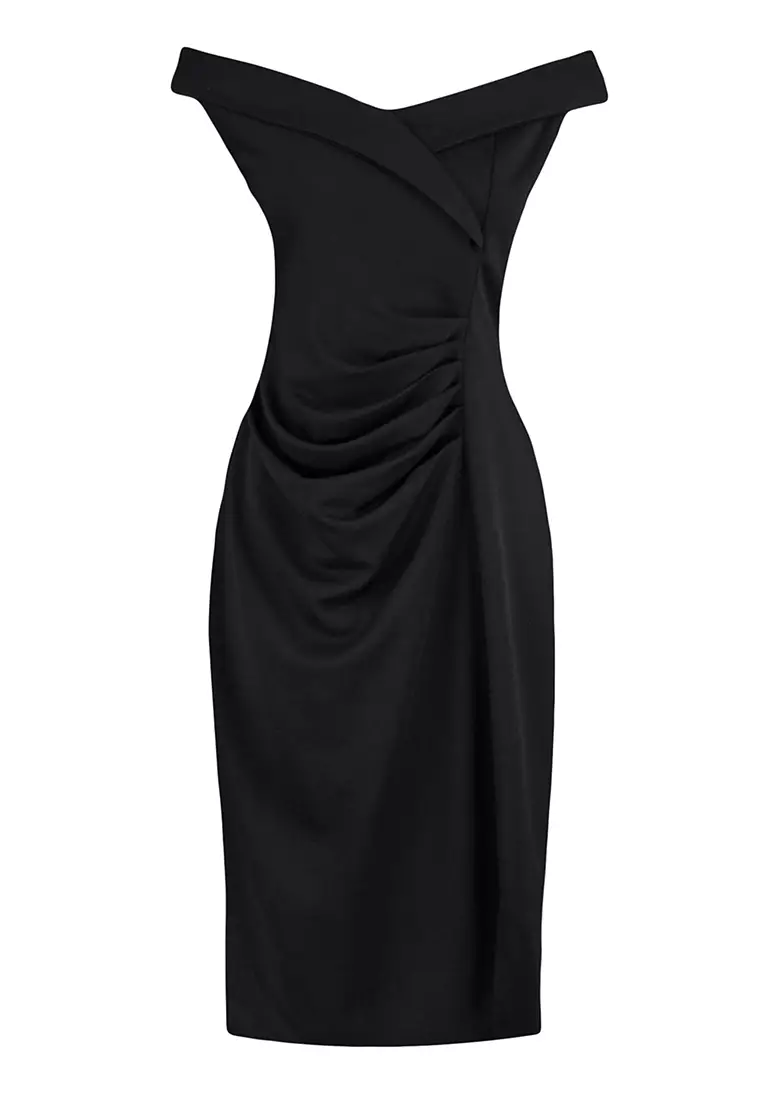 Plus Size Fitted Shirred Dress
