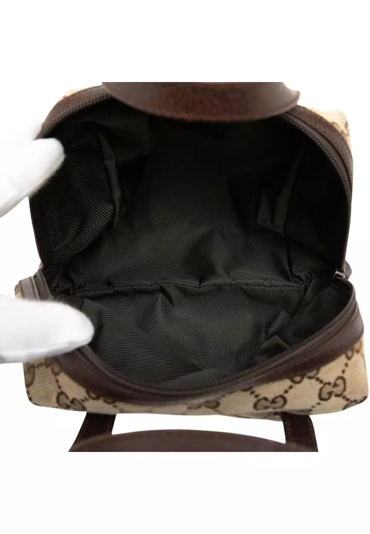 Pre-Loved Gucci Mini Gg Canvas Balthus Tofu Bag