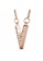 Krystal Couture gold KRYSTAL COUTURE Luxury V Shaped Pendant Necklace in Rose Gold Embellished with Swarovski® Crystals F1CFBAC3E32BCDGS_2