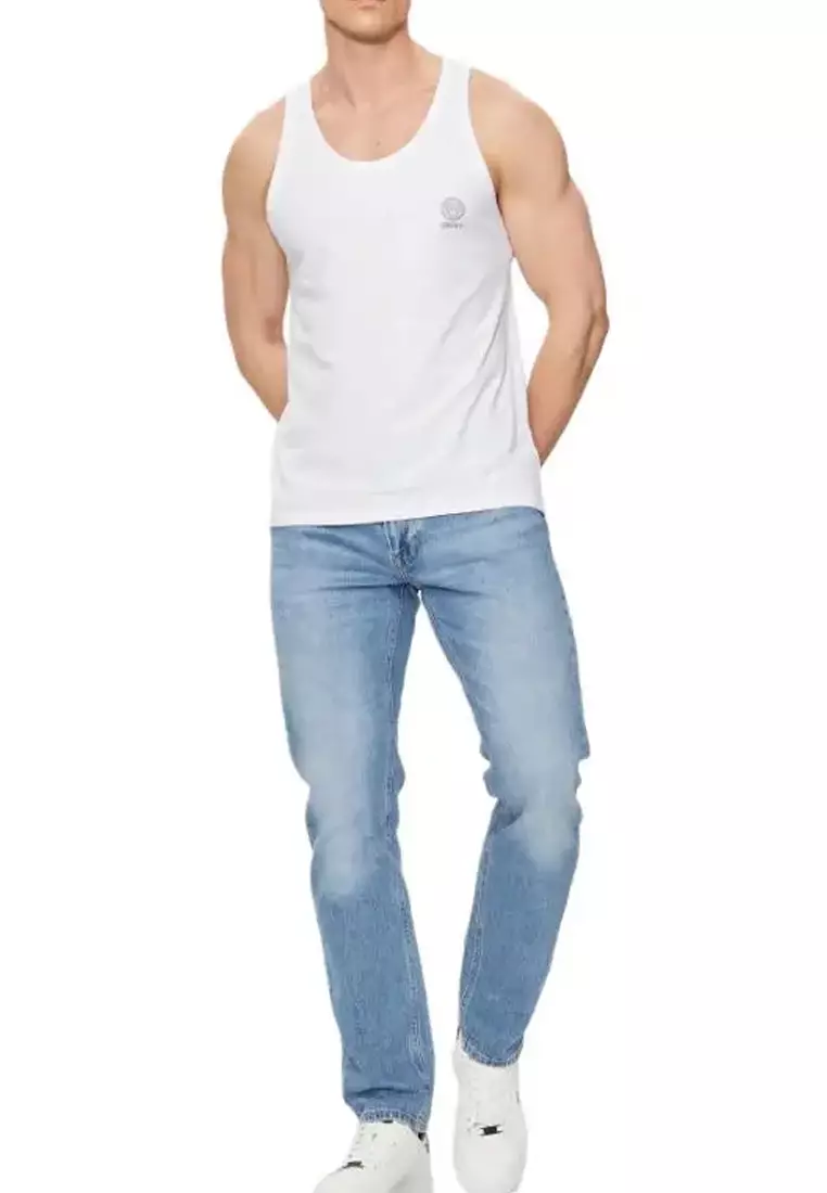 Men's Vest In White AUU010121A10011