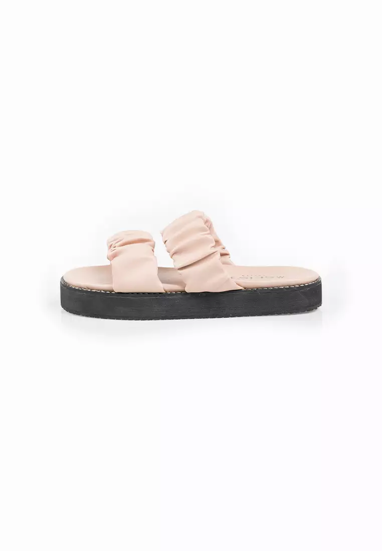 SEIS shoes Evelyn Sandal Wanita Platform Casual - Peach