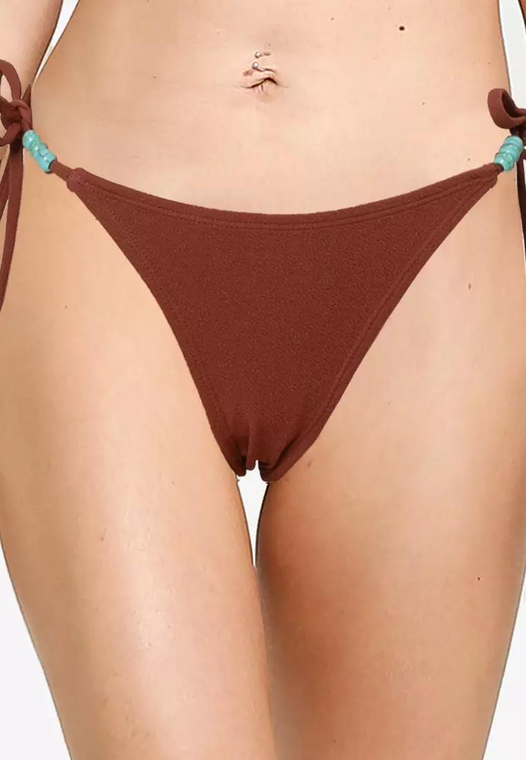 Fixed Tie Side Cheeky Bikini Bottom