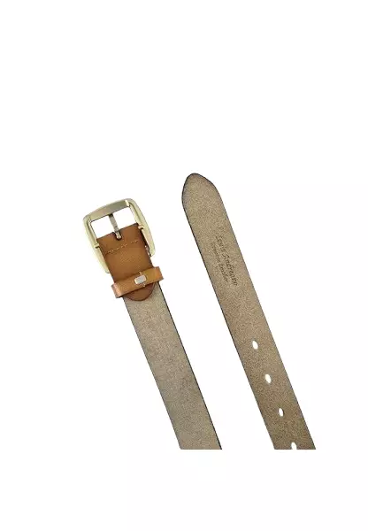 Women Leather Belt 5W06 Light Brown