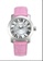EGLANTINE 銀色 EGLANTINE® Emily 女士精鋼石英手錶，粉紅色皮革錶帶 B7040AC1228427GS_1