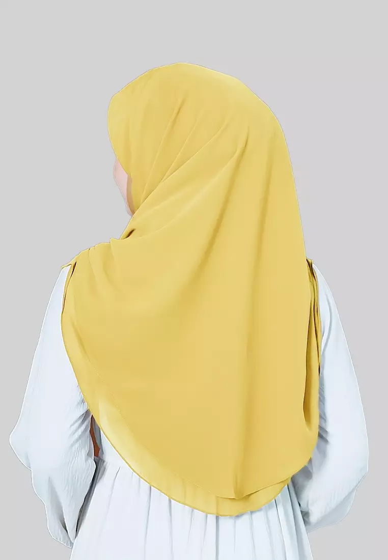 HIJAB INSTAN IRISH - LIGHT MUSTARD