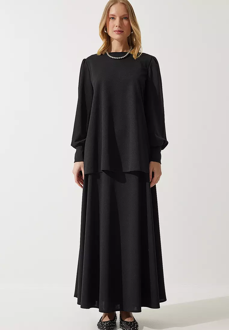 Knit Set with Tunic Skirt