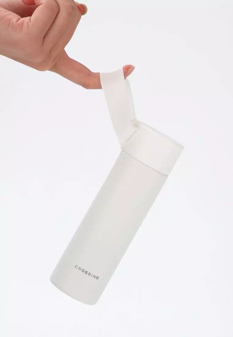 Crossing Compact Slim Insulated S/S Bottle 180ml - Frost White