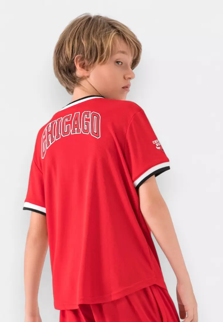 Chicago Bulls Basketball Warm up Jersey for Kids Core Collection