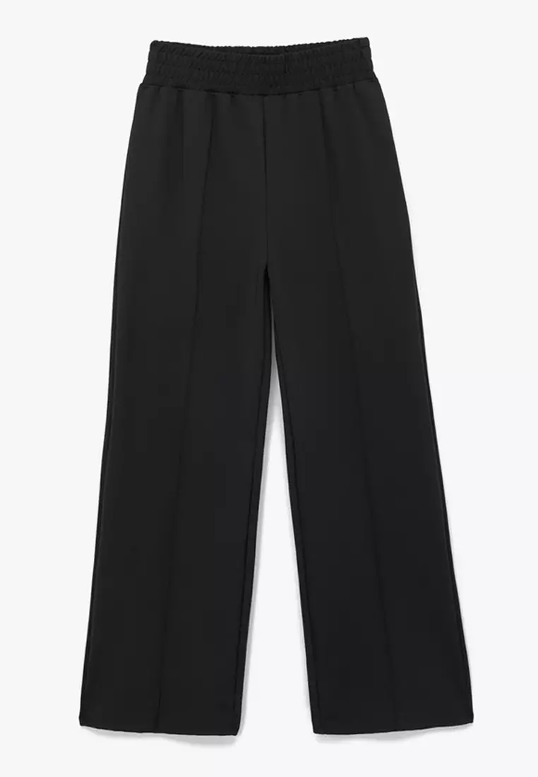 High Waist Wide Track Pants