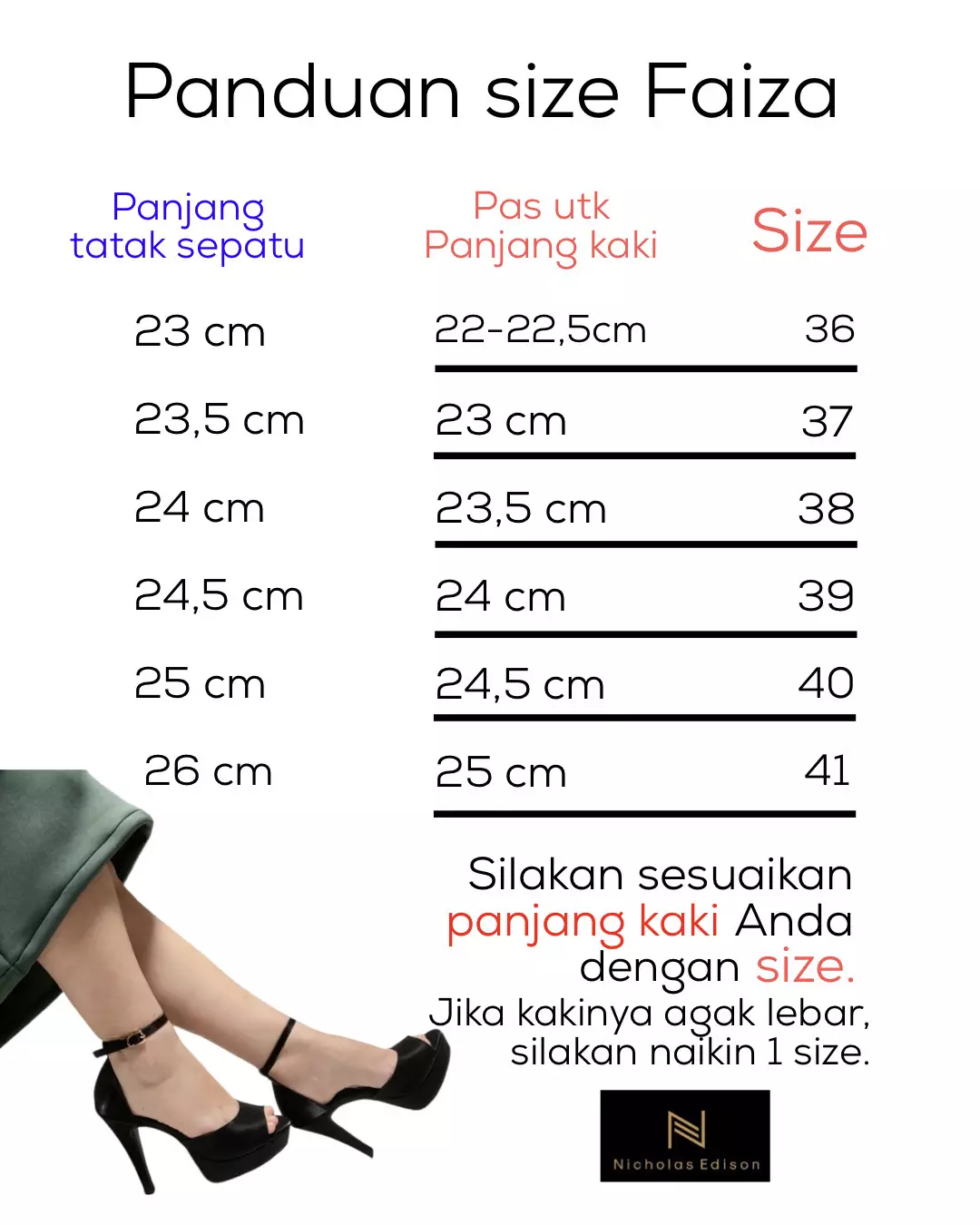 Nicholas Edison Heel Faiza Black