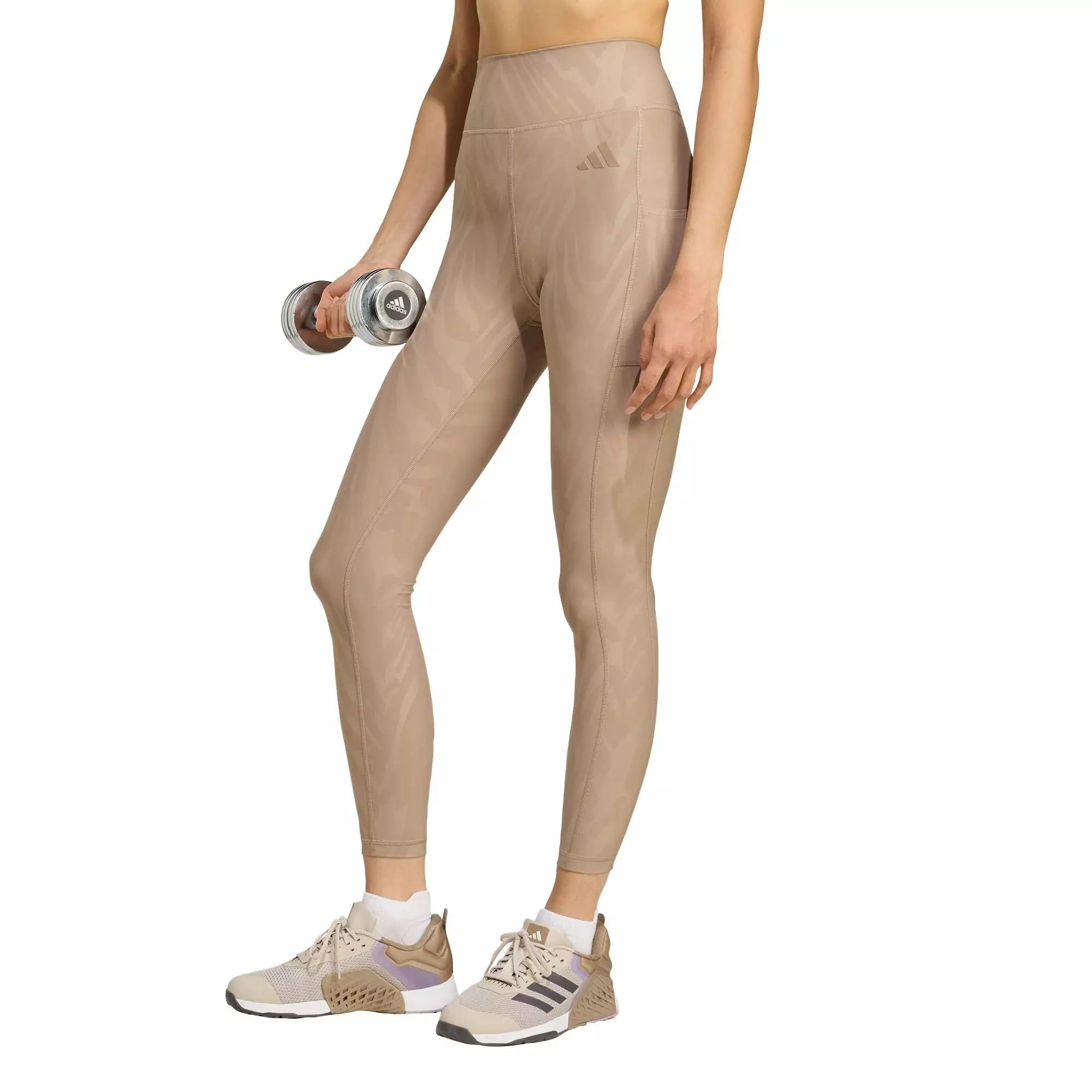 Gym & Training Optimé AOP Full-Length Legging Women Brown JX3124