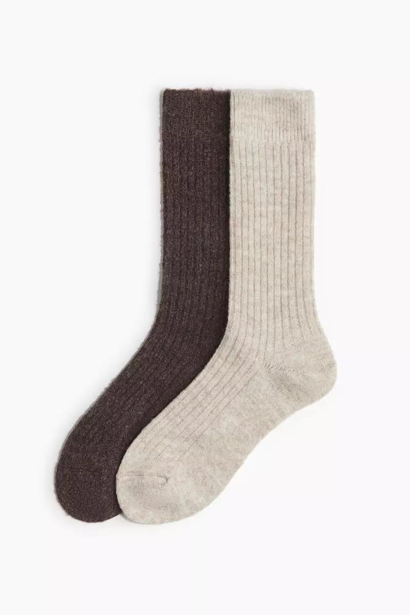 2-pack wool-blend socks