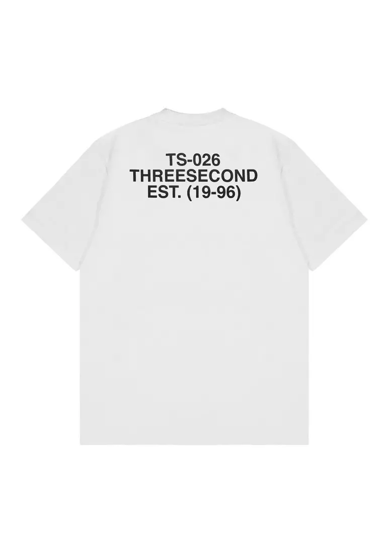 3Second Men's T-Shirt Short Sleeve Regular Fit Cotton Zach OL-C840125