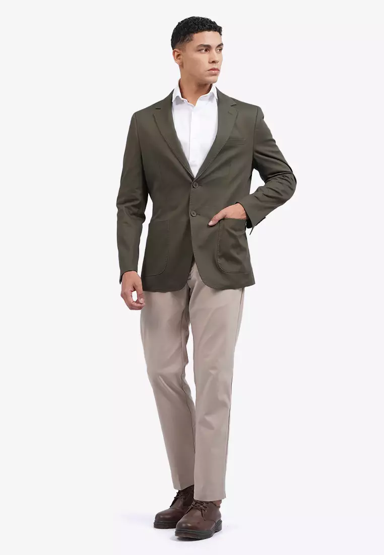 Textured Long Sleeve Blazer