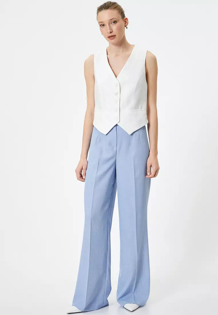Wide Leg Palazzo Trousers