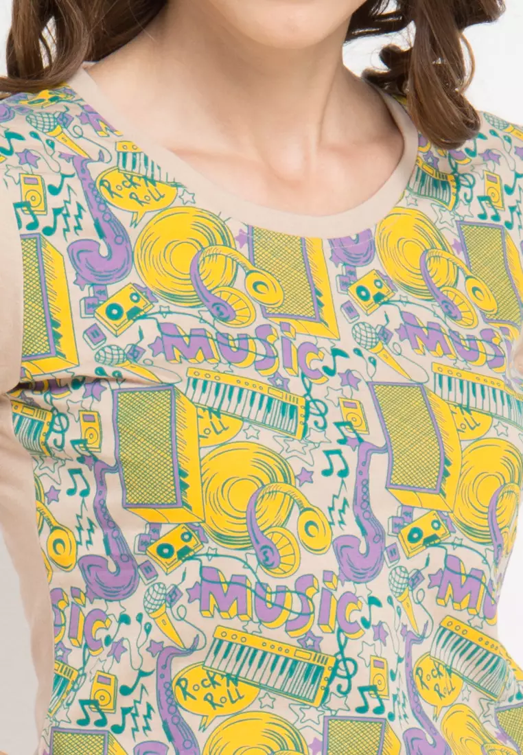 Print Music short sleeve Tshirt